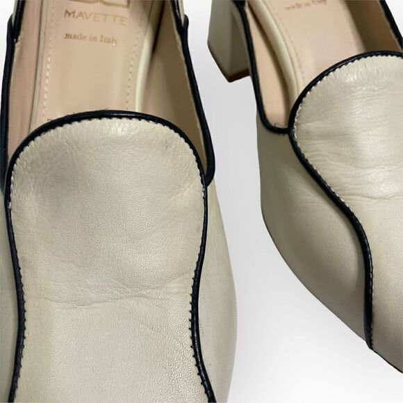 Mavette Fiona Loafer in Ivory Calf Skin 37.5 - Picture 2 of 12